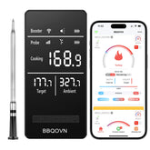 BBQOVN front digital base showing temperatures for fast glance benefits