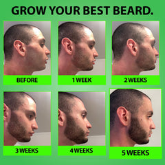 BBS BEST BEARD STUFF ingredient label highlighting biotin and rice water