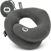 BCOZZY front view showing full head and chin support for stable sleep