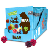 BEAR front packaging of raspberry blueberry minis showing variety and convenience