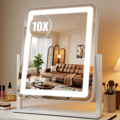 Bearolve front view of LED vanity mirror showing even illumination benefit