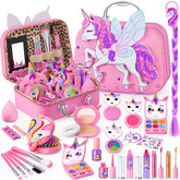 Beayuck flying horse case front view showing durable lock and playful design for portability