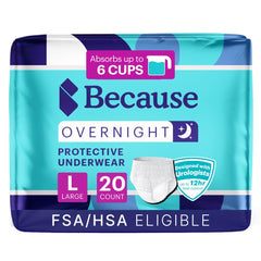 Because front packaging showing 20 count and large size for clear product ID and benefit
