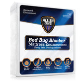 Bed Bug Blocker front encasement view showing full mattress protection and neat fit