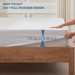 BEDLORE elastic 360° deep pocket skirt fitting securely to mattress
