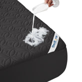 BEDLORE king protector front view showing quilted design and edge fit for clean look