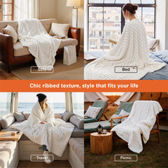 Bedsure GentleSoft spread on bed creating a layered, cozy bedroom look
