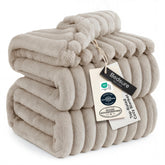 Bedsure queen blanket front view shows large coverage and cozy look
