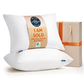 Bedsure front packaging showing two queen pillows and brand comfort
