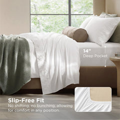 Bedsure pillowcase pocket detail keeping pillows tucked and improving sleep comfort