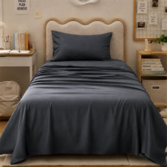 Bedsure ruffled hem detail highlighting refined design benefit
