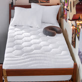Bedsure Twin XL mattress pad front view showing full 39x80 coverage and neat quilting for added comfort