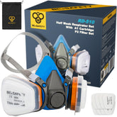 BEESAFETY RD-510 front view showing mask shape and nose seal for improved protection