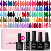 beetles front packaging showing the full 32-color fall gel set and included bottles