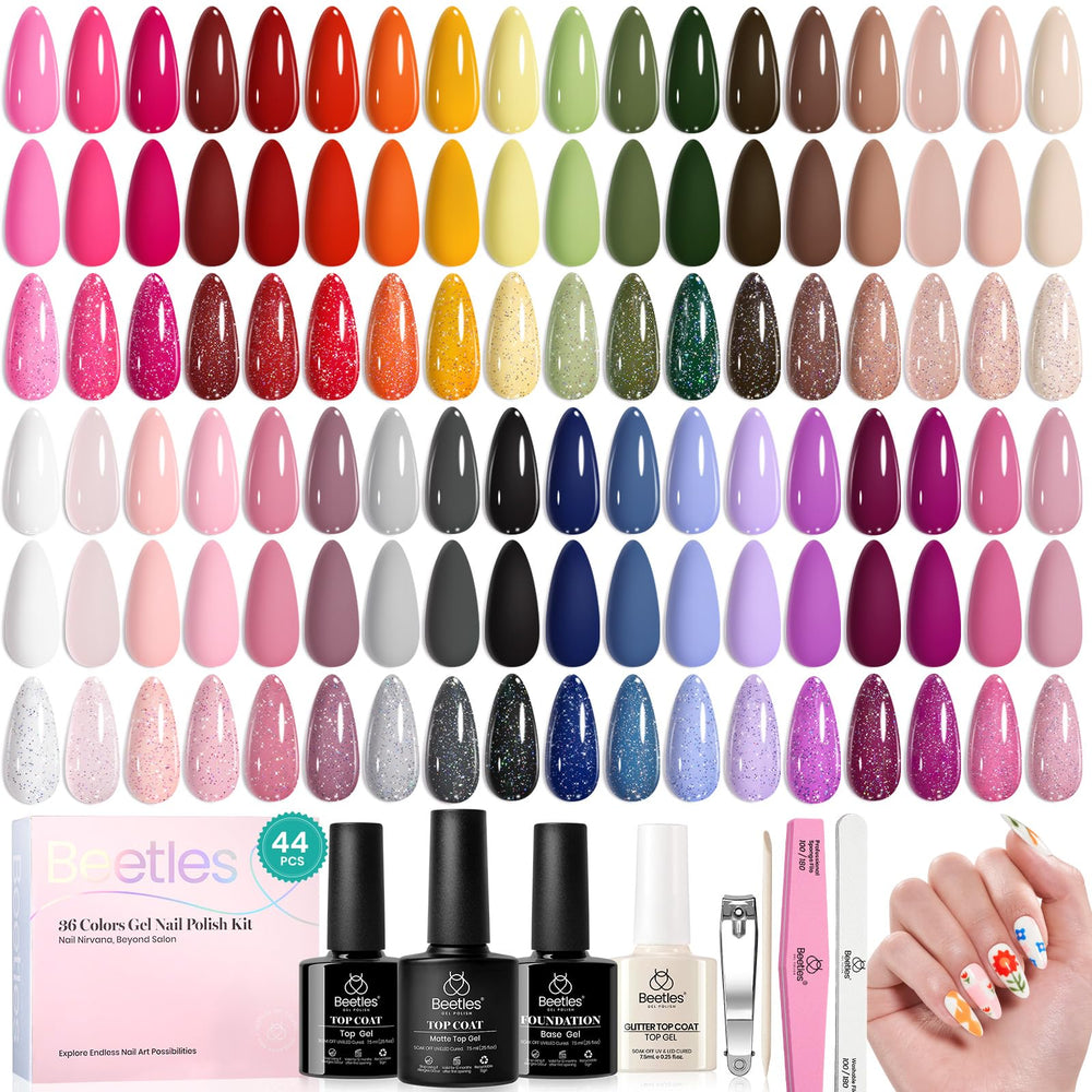Beetles front packaging showing full gel polish kit and brand for versatile manis