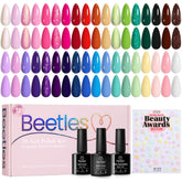 Beetles front packaging showing full 40-piece kit and garden palette benefit