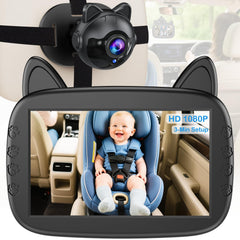 Befumly front monitor view showing clear HD feed and safe driving benefit
