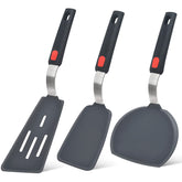 Beijiyi three spatulas front view showing set benefits and durable design