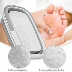 Beinilai size and capacity comparison showing 15L volume and fit for most adult feet