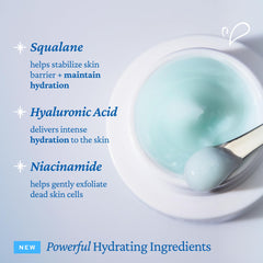 belif gel on hand from jar illustrating lightweight application and non-greasy feel