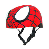 BELL Spider-Man helmet front view showing bold graphics and protection