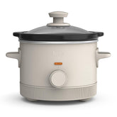 BELLA front view of 1.5qt slow cooker showing compact design and color