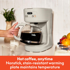 BELLA glass carafe with mixing tube ensuring even flavor benefit