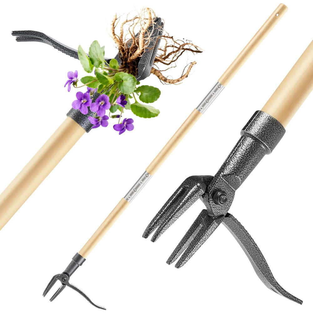 BellaJoyz front view of full weed puller showing upright ergonomics