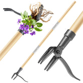 BellaJoyz front view of full weed puller showing upright ergonomics