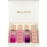 BELLAVITA front packaging showcasing the four scents and premium gift presentation