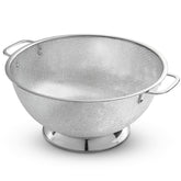 Bellemain colander front view showing roomy 5-quart bowl and polished finish for easy draining
