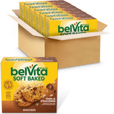 belVita front box showing oats and chocolate, convenient bulk supply