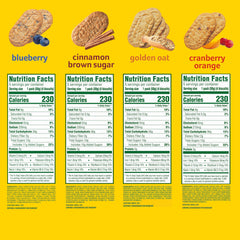 belVita individual pouch opened with four biscuits visible for portable morning energy