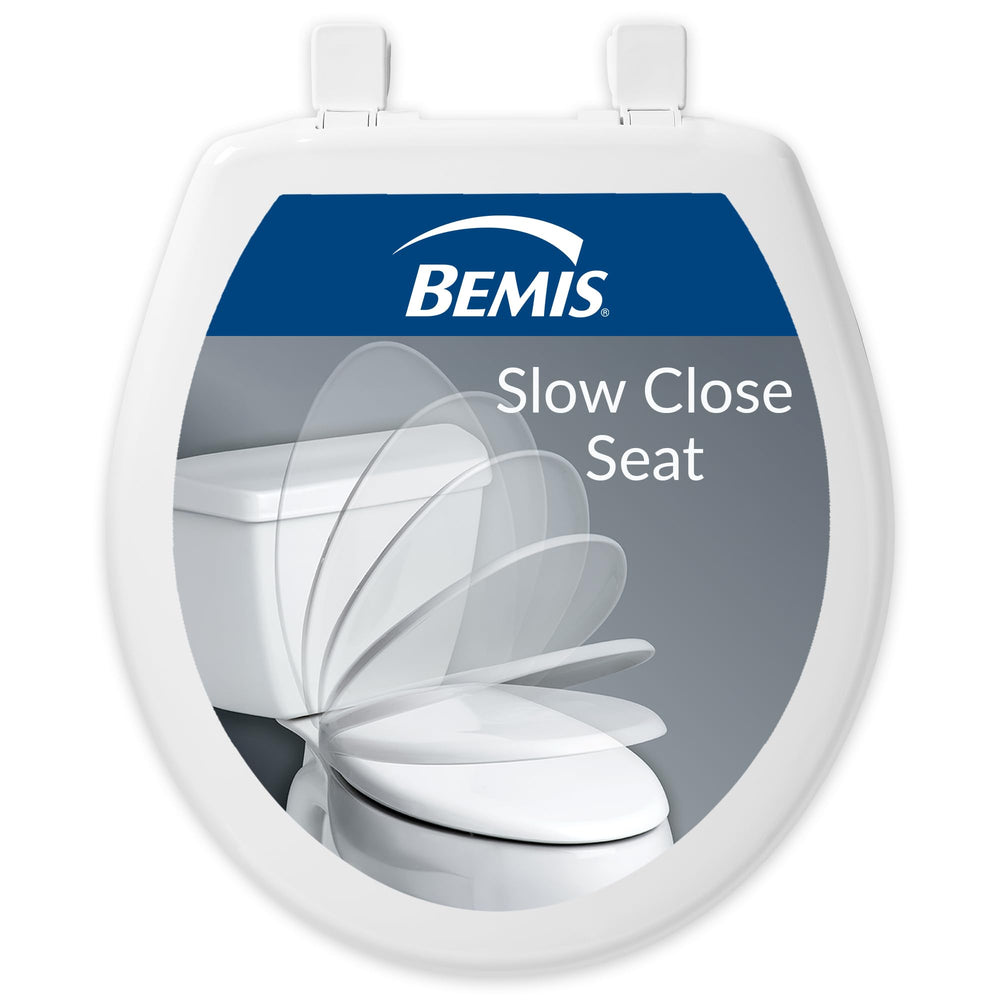 Bemis front view round seat showing clean white finish and fit benefits