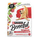 Beneful front of bag showing farm-raised beef and branding benefits