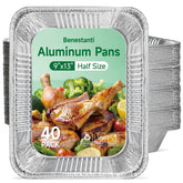 Benestanti front packaging showing 40-count bulk value and pan dimensions