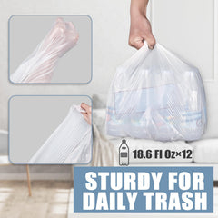 BENEVAL bag lining a bathroom wastebasket for tidy disposal