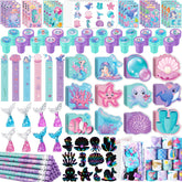 BenLouis front packaging showing 12 mermaid favor bags and colorful design benefits party prep