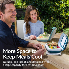 Bentgo Chill Max removable divider detail highlighting easy customization for portion control