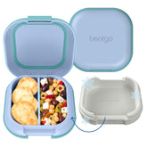 Bentgo front view showing sleek two-tone design and secure latch, stylish and durable