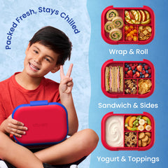 Bentgo Chill optional divider close-up enabling flexible portion sizes