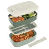 Bentgo Classic front view showing three-compartment lid and clean design for organized meals