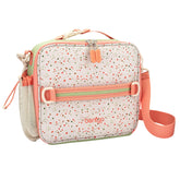 Bentgo front view of printed lunch bag showing durable fabric and bright design for easy recognition