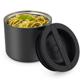 Bentgo front view of insulated container showing leak-proof closure and carry handle benefit