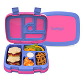 Bentgo front view of lunch box showing compact design and secure lid benefit