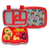 Bentgo front view printed lid showing fun design and easy carry benefit