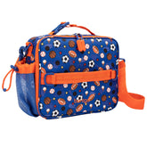 Bentgo front view of prints lunch bag showing roomy compartment and fun design benefit organization