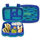 Bentgo front view showing colorful prints and compact design benefit convenience