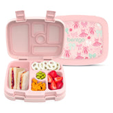 Bentgo front view showing colorful prints and secure latches for easy packing