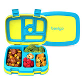 Bentgo front view of lunch box showing compact design and bright color benefits portion control
